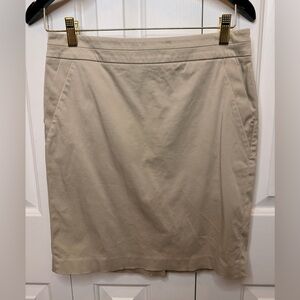 LOFT Beige Pencil Skirt